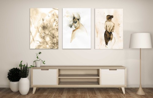 tryptyk jak akwarela