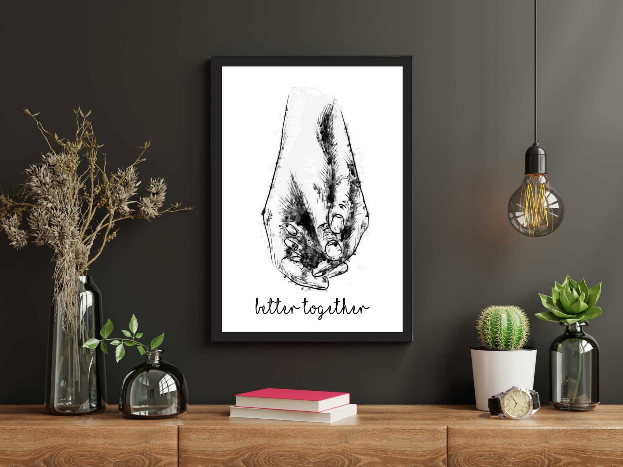 czarno biały plakat