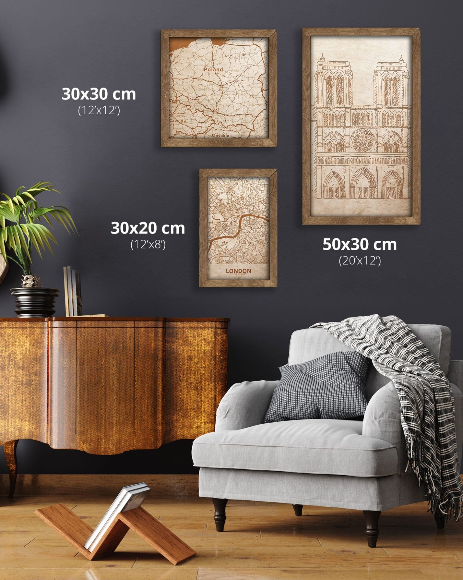 katedra drewniany obraz