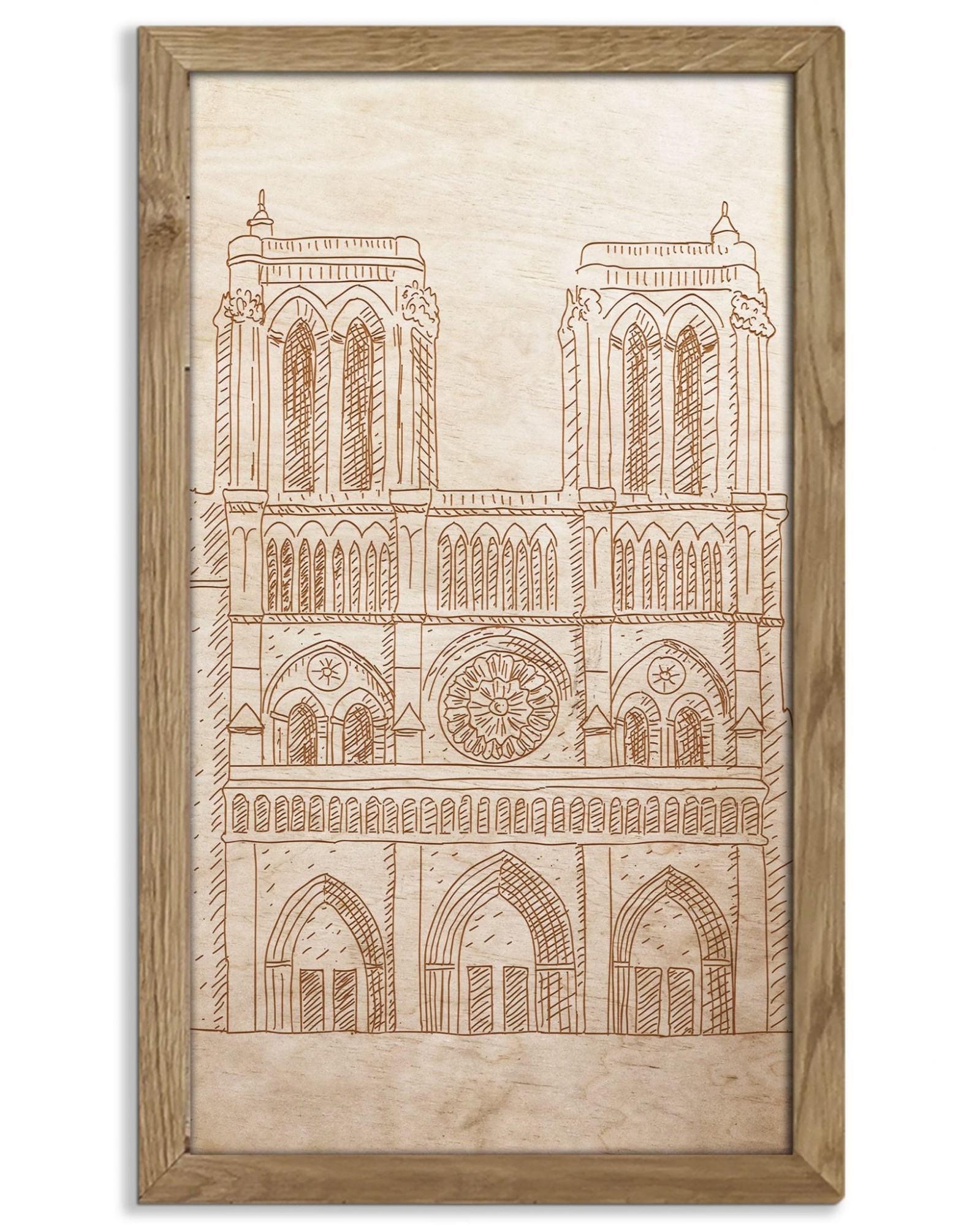 katedra drewniany obraz