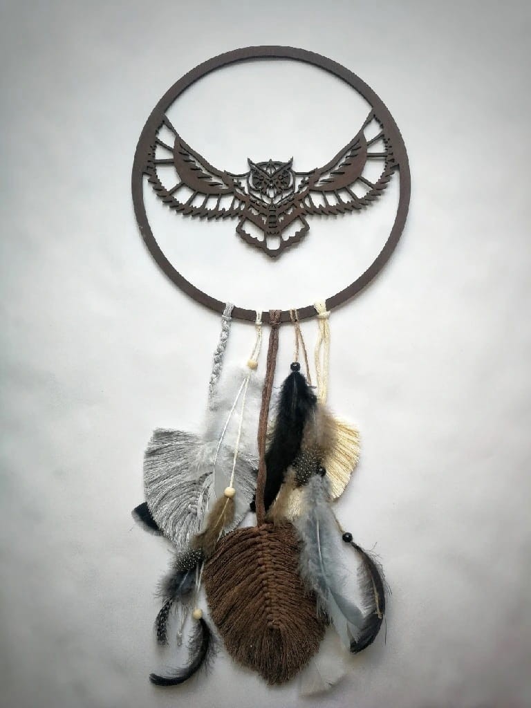 Łapacz-snów-makrama-rękodzieło