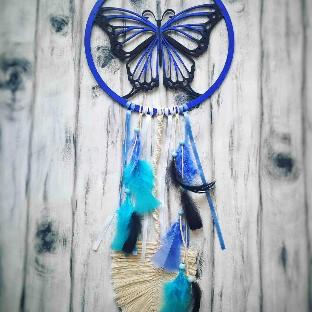 Łapacz snów makrama piórka