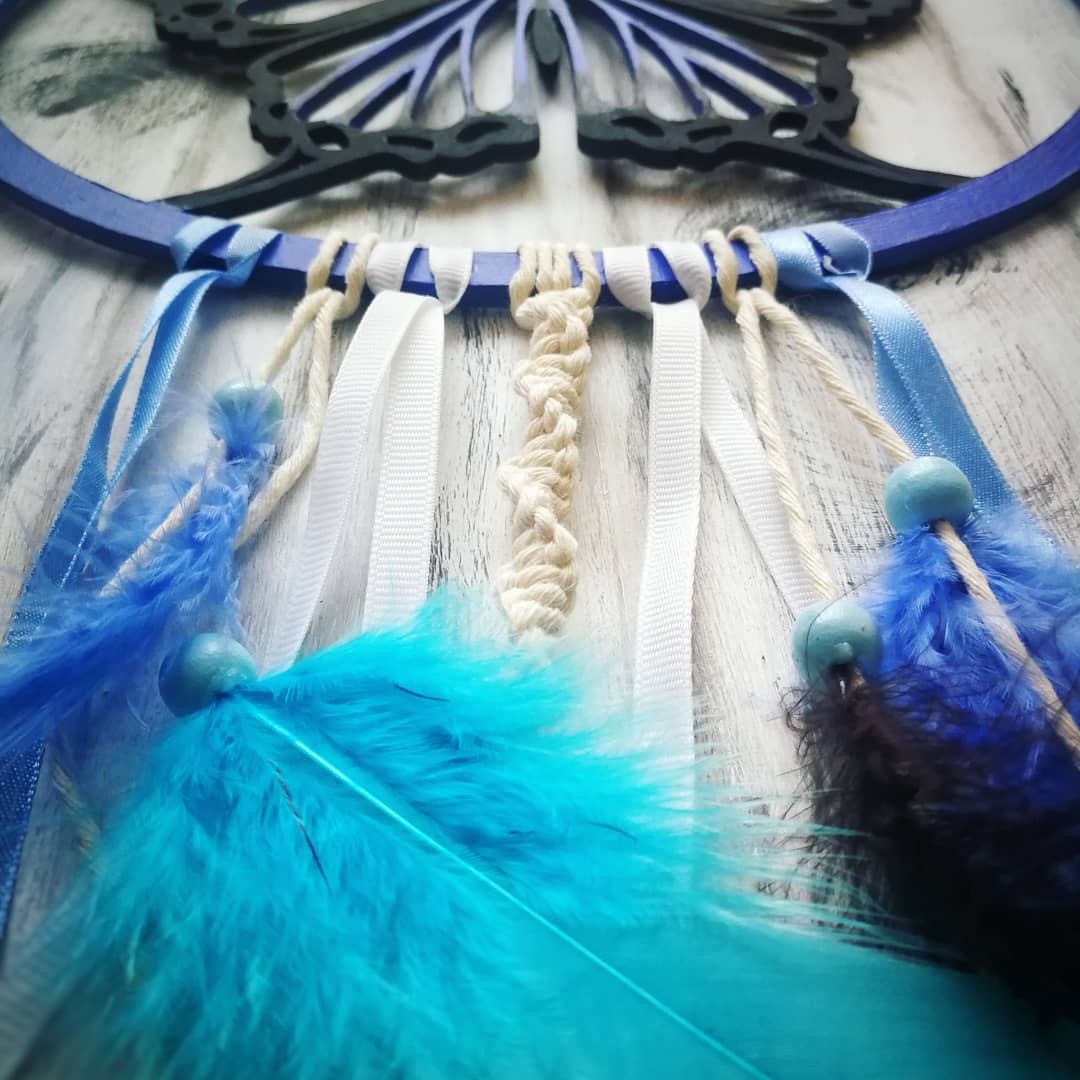 Łapacz snów makrama piórka