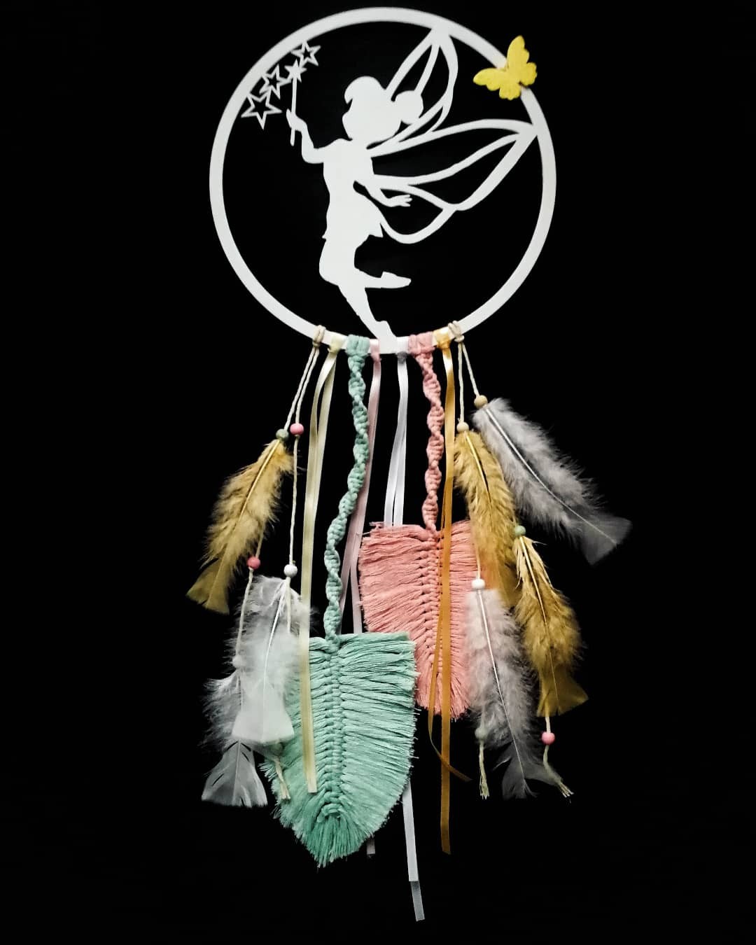 Łapacz snów makrama piórka