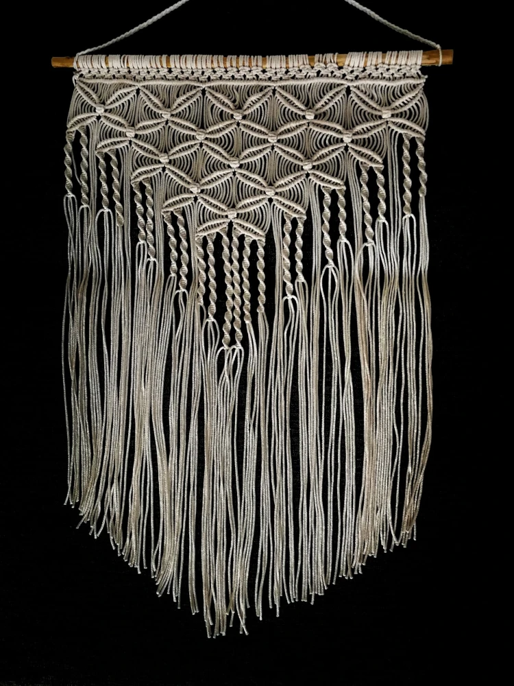 makrama handmade rękodzieło boho ecru