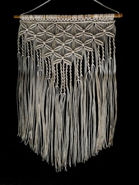 makrama handmade rękodzieło boho ecru
