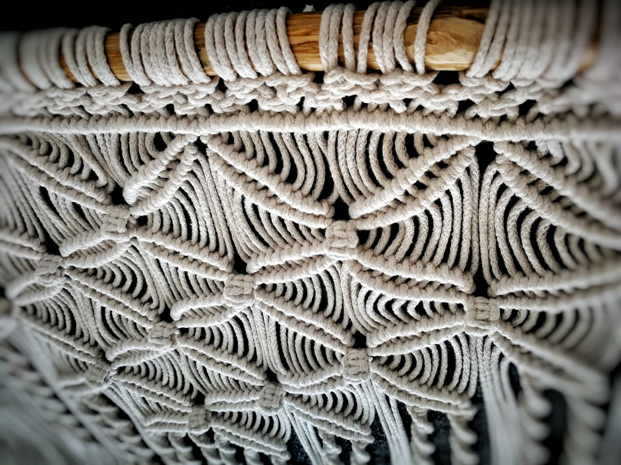 makrama handmade rękodzieło boho ecru