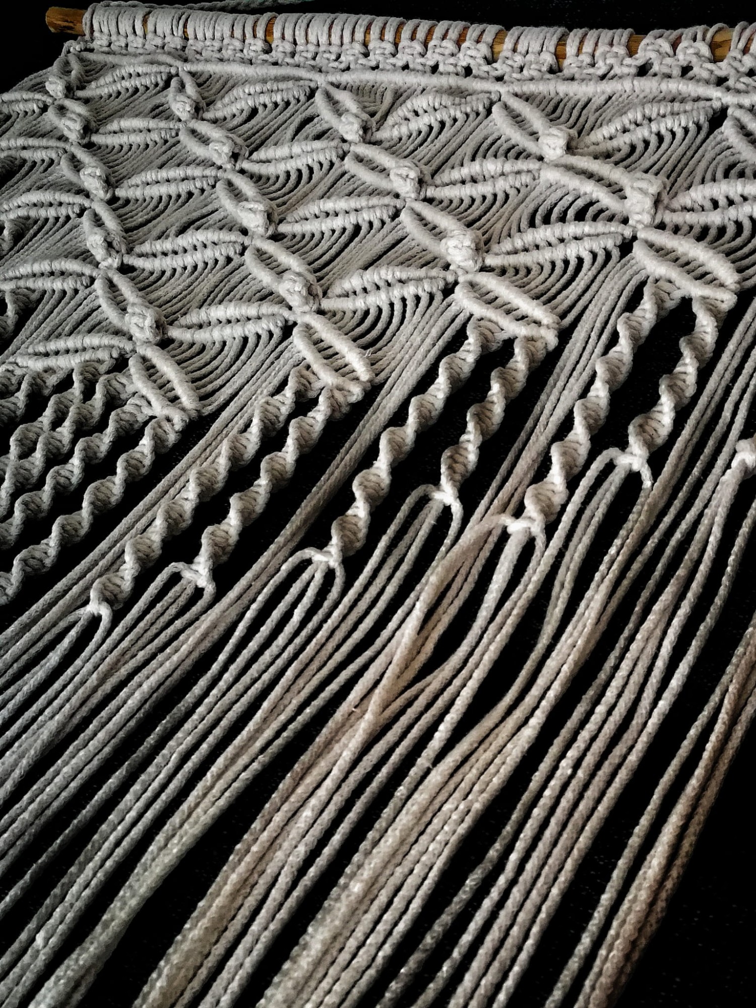 makrama handmade rękodzieło boho ecru