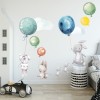 Naklejki dla dzieci na ścianę balony zwierzątka