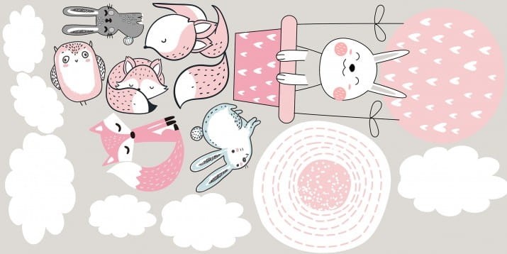 piękne naklejki na ścianę do pokoju dziecka