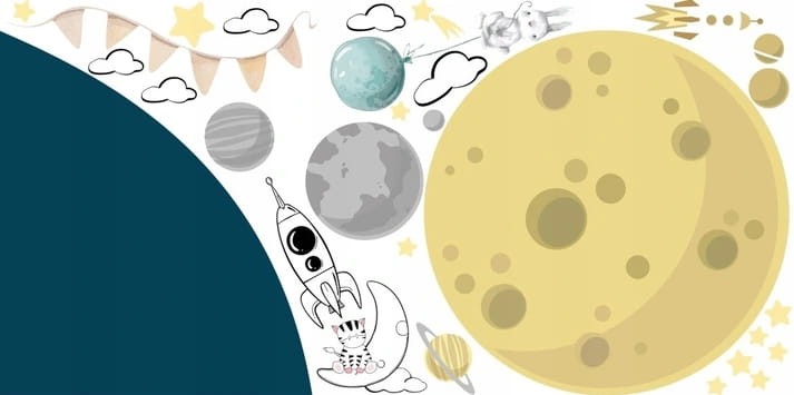 naklejki planety do pokoju dziecka