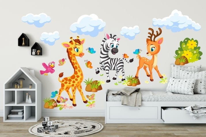 naklejki żyrafa zebra