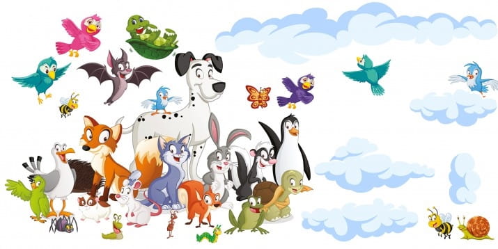 naklejki zwierzątka na ścianę