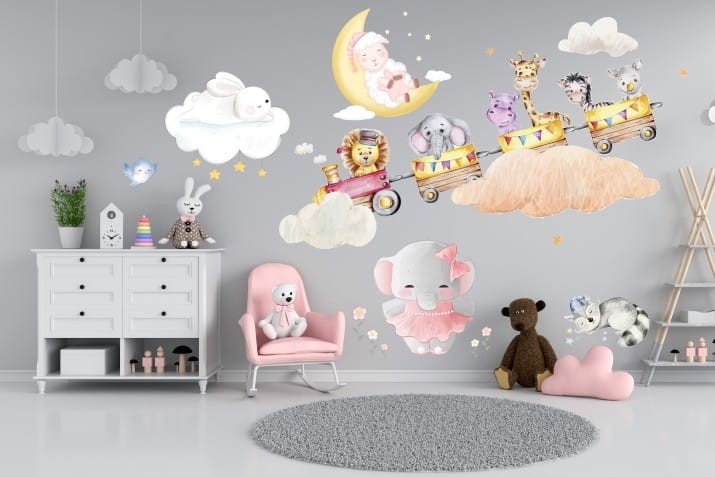 Naklejki  na ścianę do pokoju dziecka