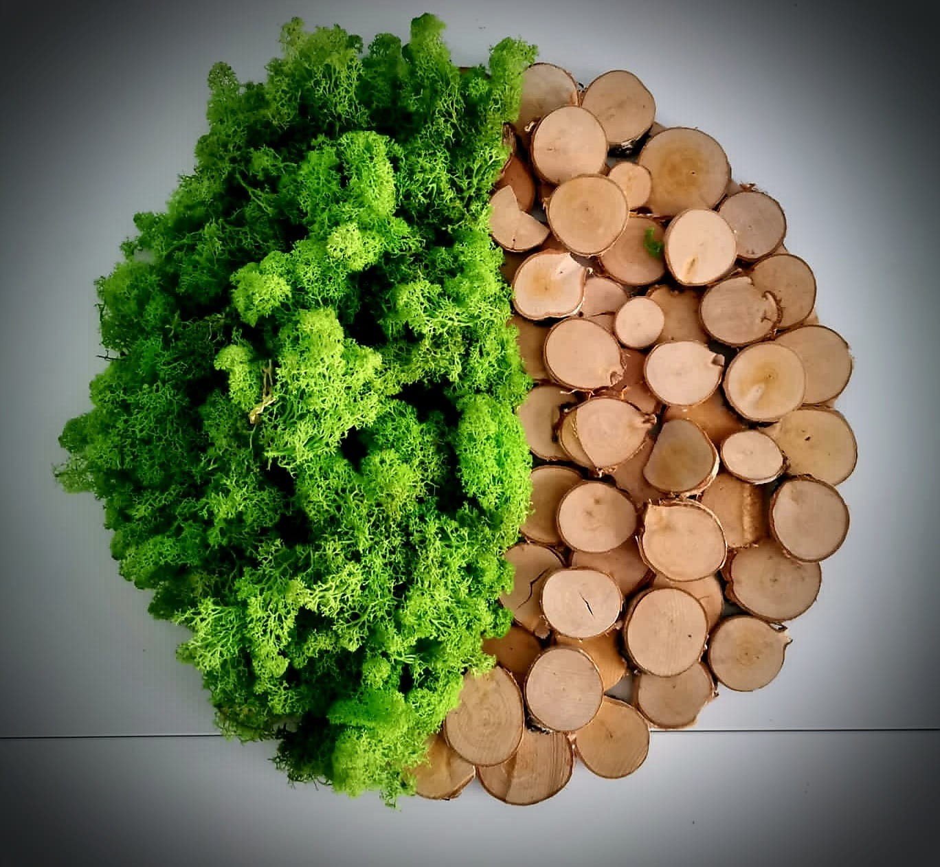 dekoracja z chrobotkiem