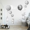 szare balony naklejki