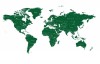 Naklejka na ścianę mapa