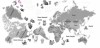 Naklejki ścienne do pokoju dziecka mapa świata