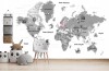 Naklejki ścienne do pokoju dziecka mapa świata