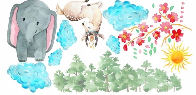 Naklejki na ścianę do pokoju dziecka