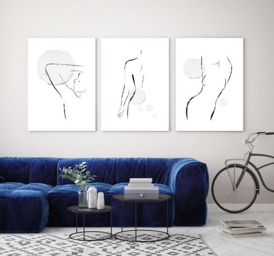 Obraz na płótnie canvas tryptyk do salonu sypialni