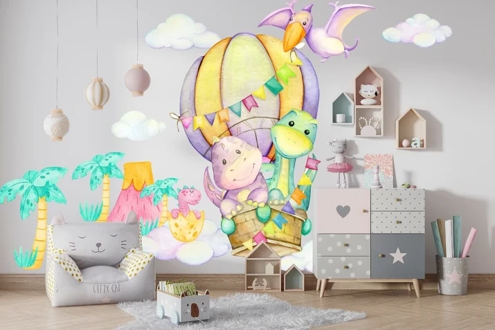 Naklejki na ścianę dinozaury do pokoju dziecka