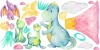 Naklejki na ścianę dinozaury do pokoju dziecka