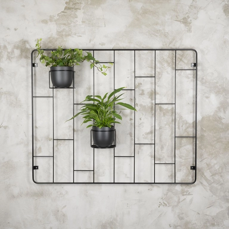 Kwietnik wiszący ścienny metalowy Hedera loft