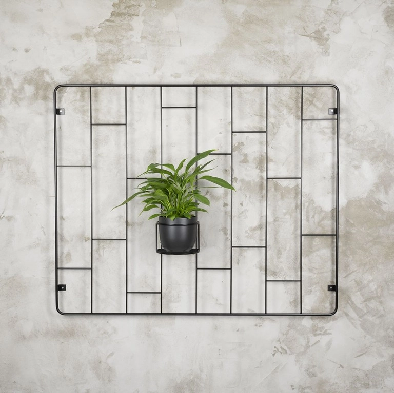 Kwietnik wiszący ścienny metalowy Hedera loft