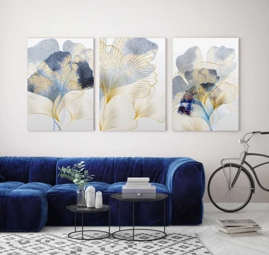 Obraz na płótnie canvas tryptyk  kwiaty
