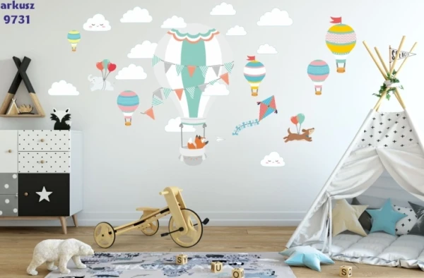 Naklejki  dla dzieci na ścianę  balony baloniki