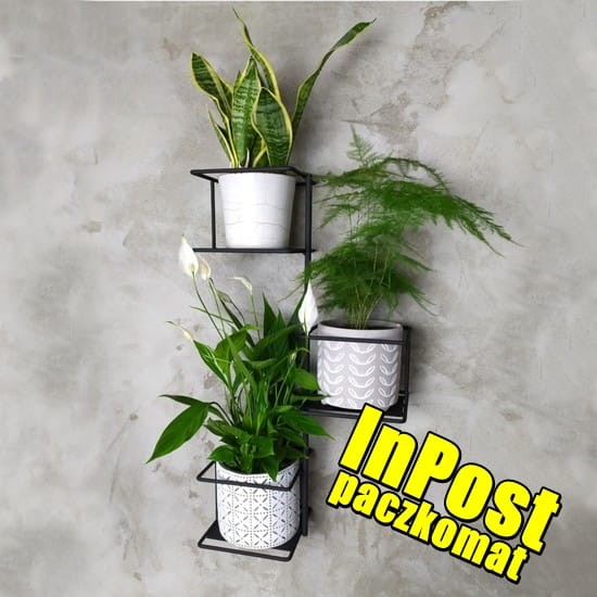 kwietnik czarny paczkomat