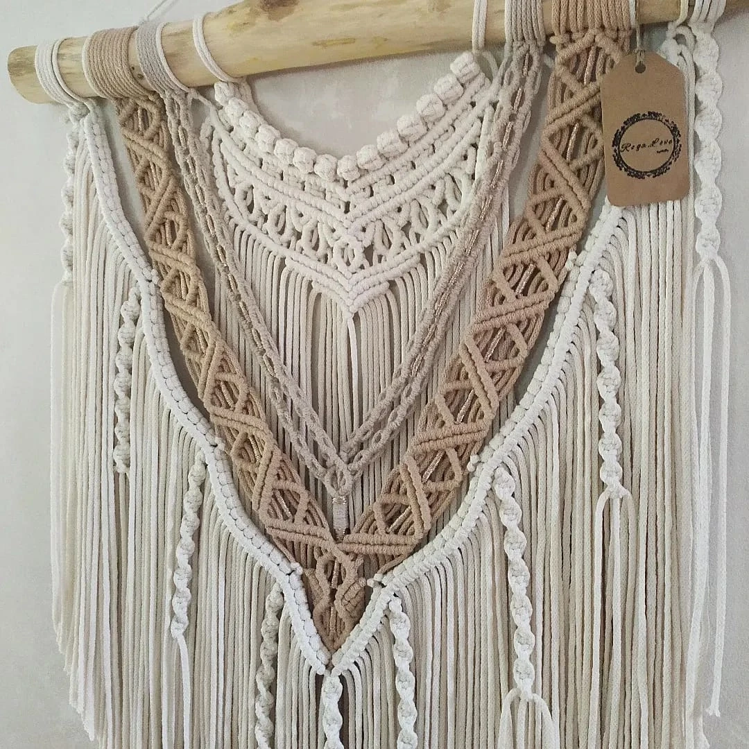 Makrama dekoracja na ścianę