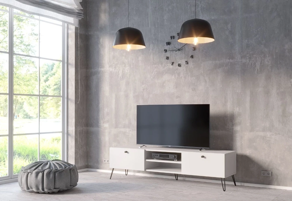 Szafka RTV biała 140 cm