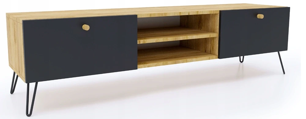 Szafka RTV dąb czarny