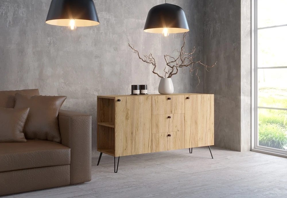 Komoda Posti z szufladami dąb