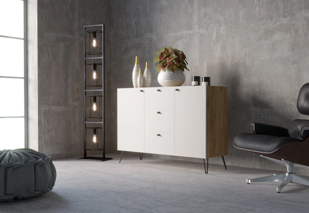 Komoda Bersti z szufladami kolor biały