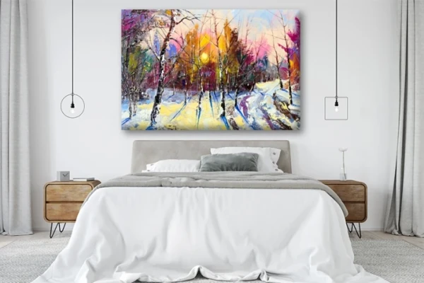 Obraz na płótnie canvas kolorowy do sypialni