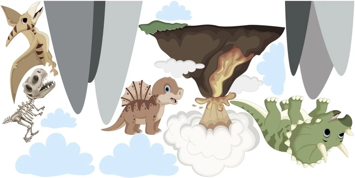 naklejka dla dzieci dinozaury