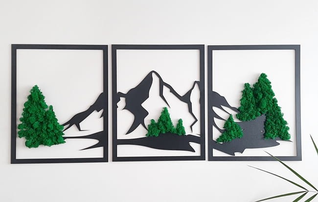 Ramka z chrobotkiem ażurowa dekoracja góry