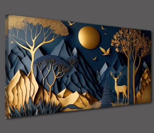 Obraz na płótnie niebieski abstrakcja