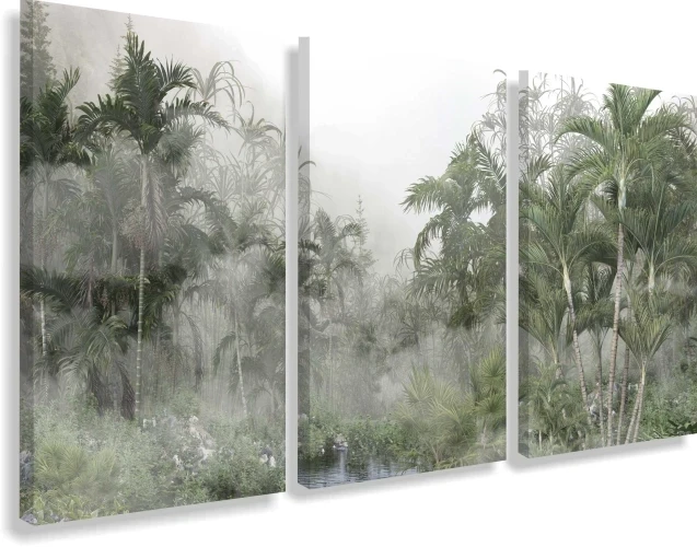 Obraz na płótnie canvas tryptyk las