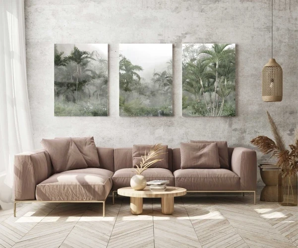 Obraz na płótnie canvas tryptyk las