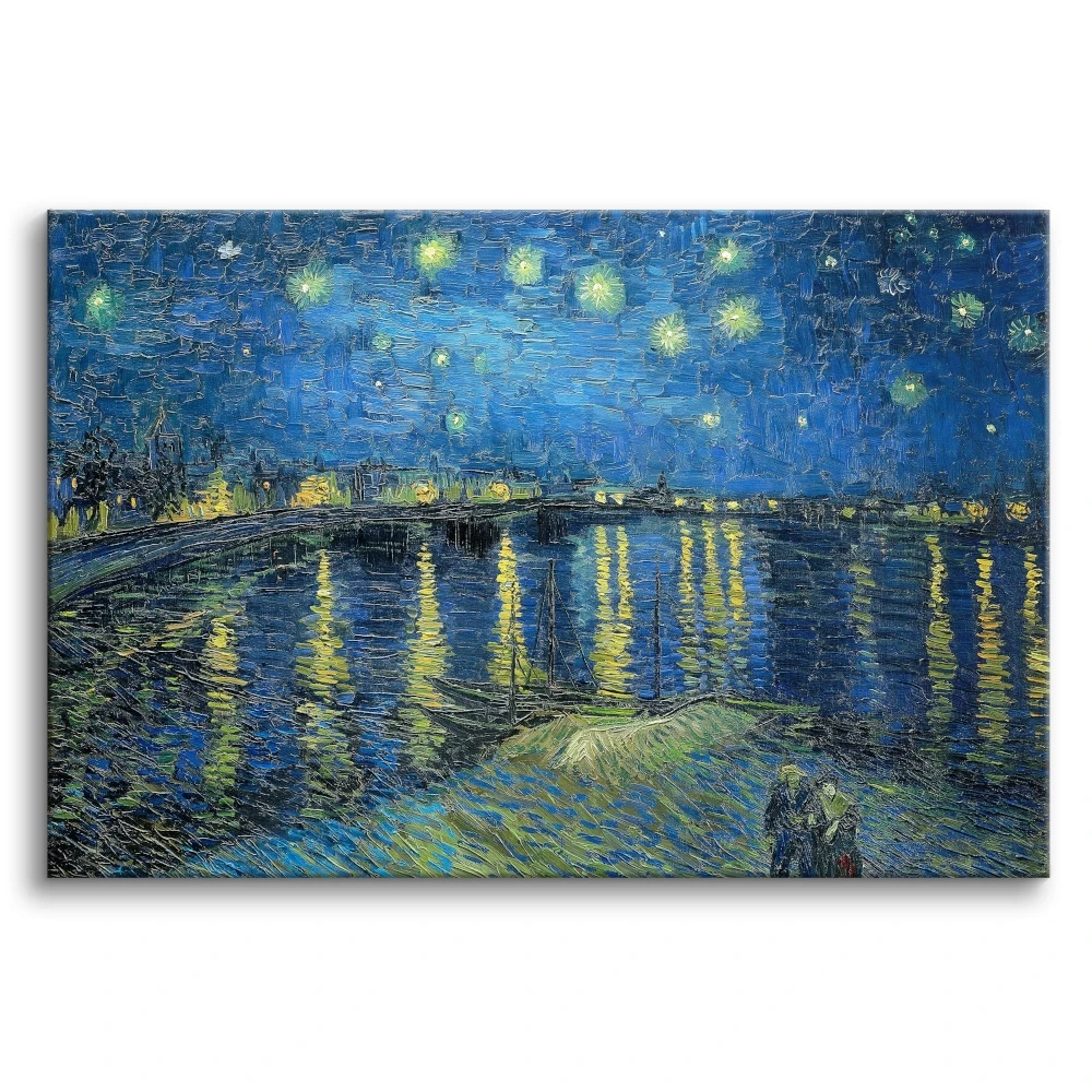 Pejzaż Gwiaździsta noc nad Rodanem reprodukcja