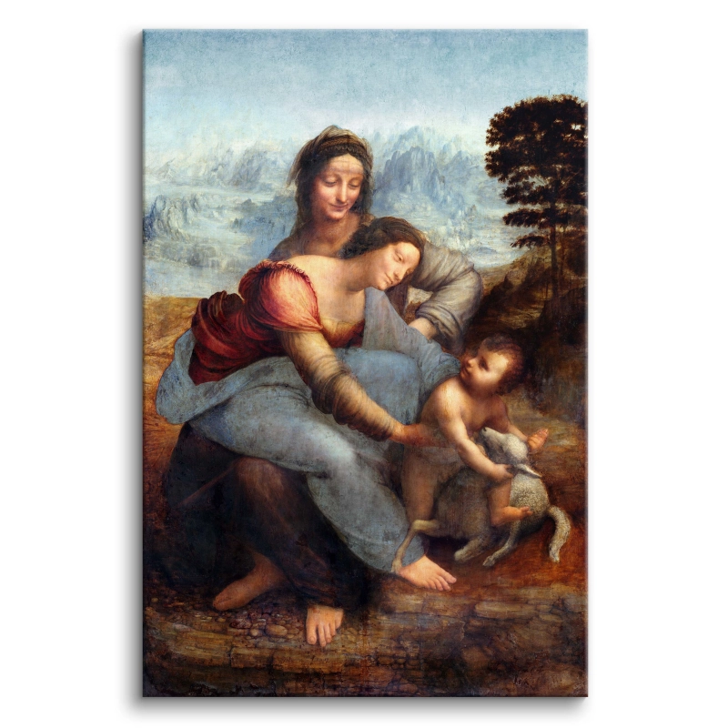 Reprodukcja Święta Anna Samotrzecia Leonardo da Vinci