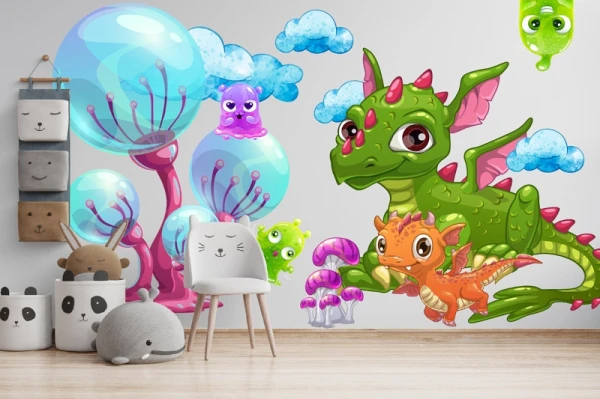 Naklejki na ścianę naklejka zwierzęta dinozaury