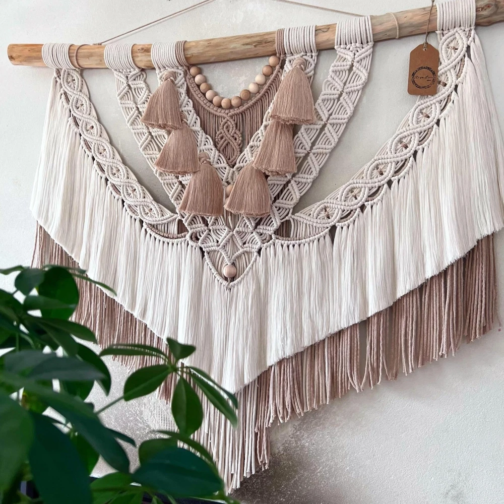 Makrama handmade dekoracja 100x80