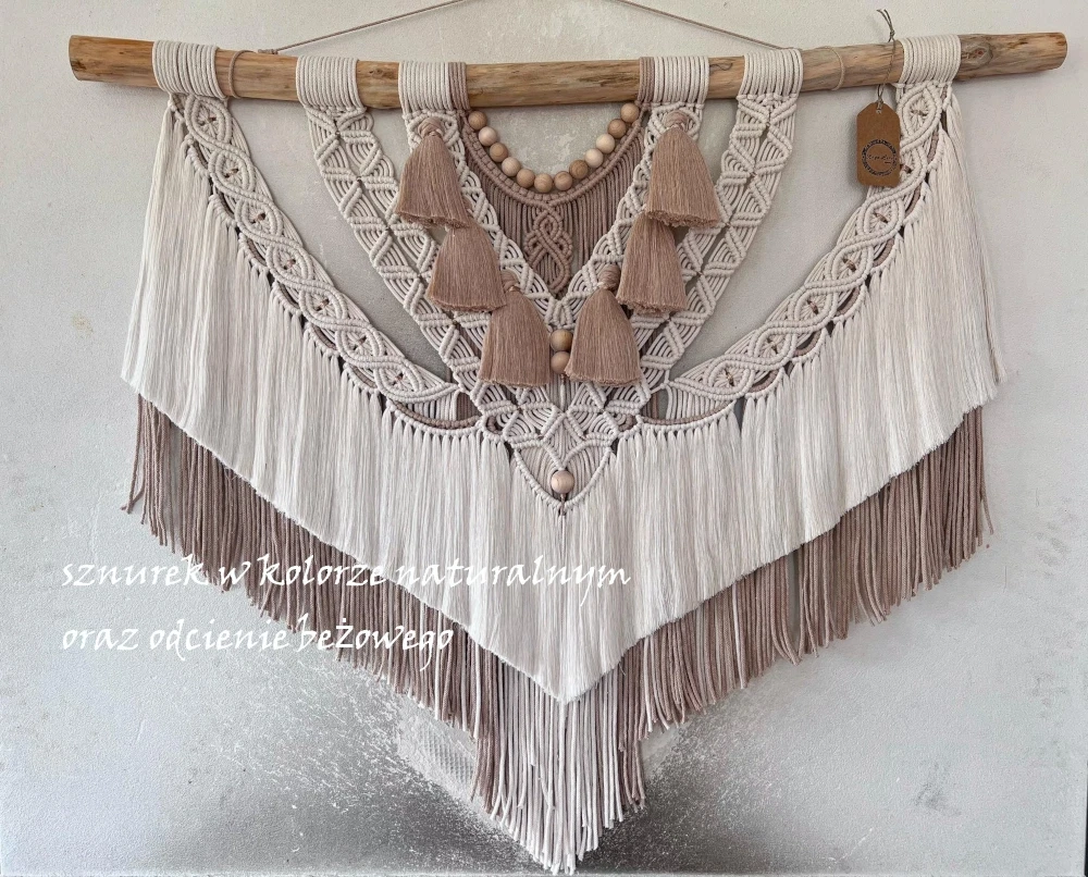 Makrama handmade dekoracja 100x80