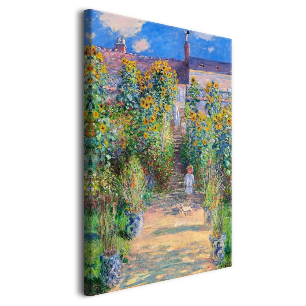 Pejzaż Ogród Moneta w Vétheuil- reprodukcja Claude Monet