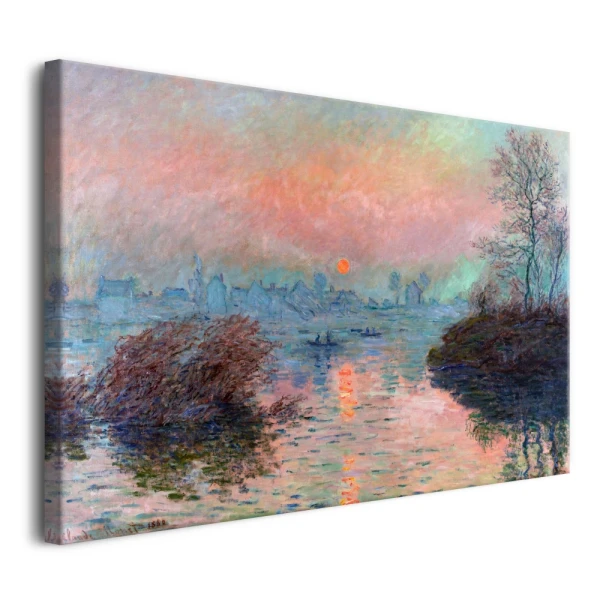 Pejzaż Zachód słońca nad Sekwaną- reprodukcja Claude Monet